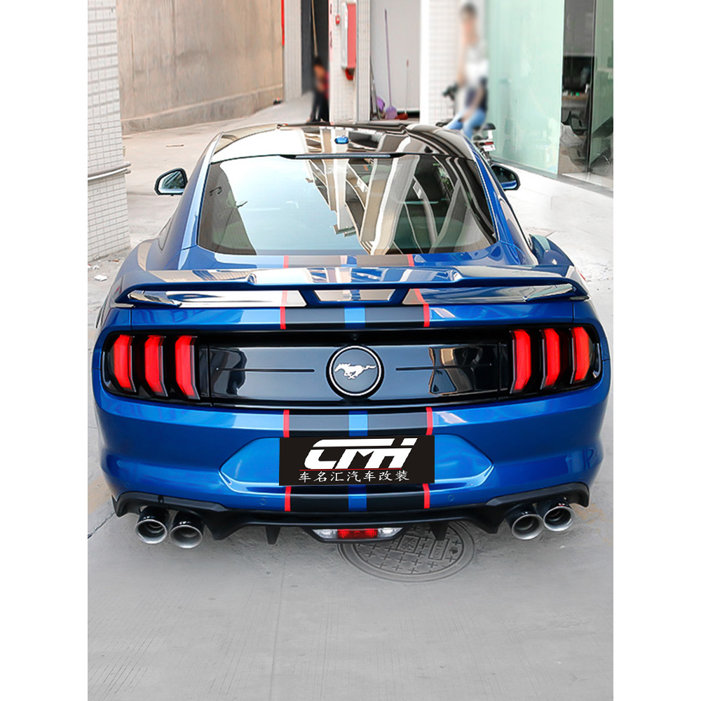 Защитные тонированные накладки на фары Ford Mustang, 2018-2021