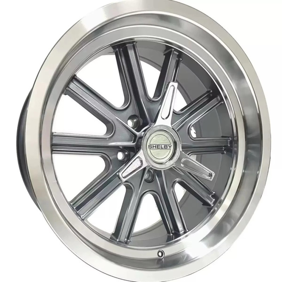 Литые диски SHELBY COBRA TWO-PIECE POLISHED 5x114.3 R17 9.5J CB74.1