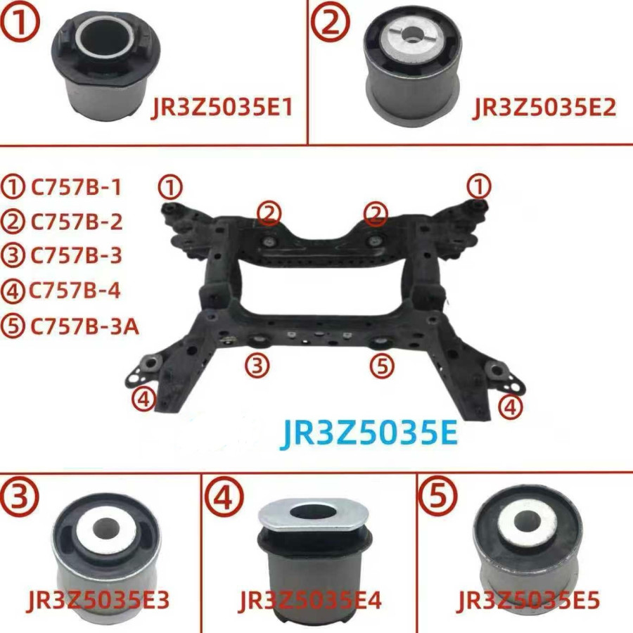 Комплект сайлентблоков подрамника/моста Ford Mustang 2015-2022