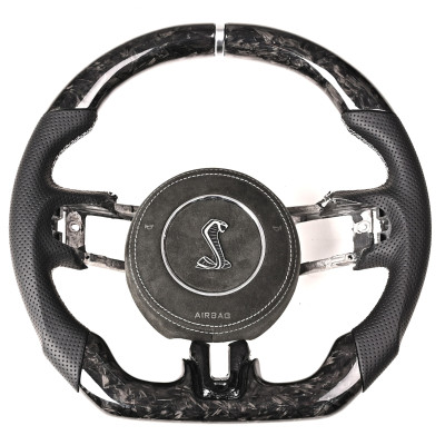 Карбоновый руль для Ford Mustang 2015-2017 с кольцом