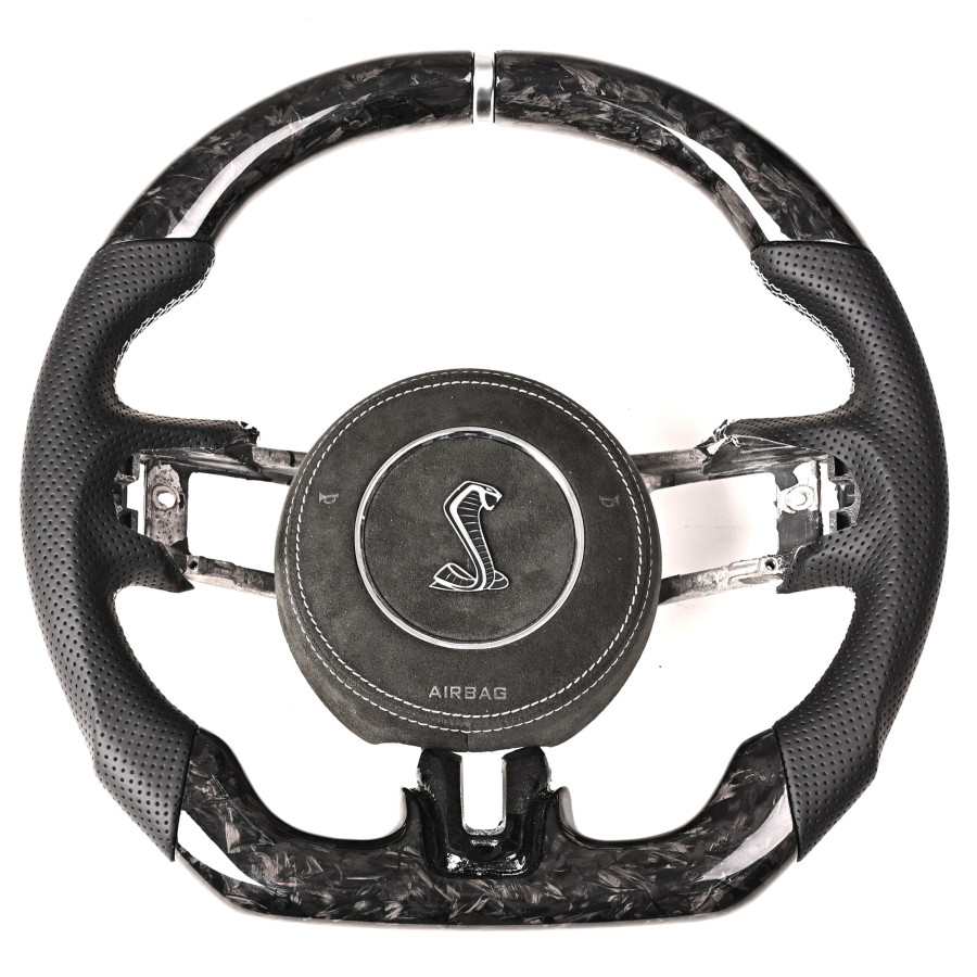 Карбоновый руль для Ford Mustang 2015-2017 с кольцом
