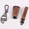 Чехол брелок для ключа Chevrolet коричневый 4 кнопки тип А Чехол брелок для ключа Chevrolet коричневый 4 кнопки тип А