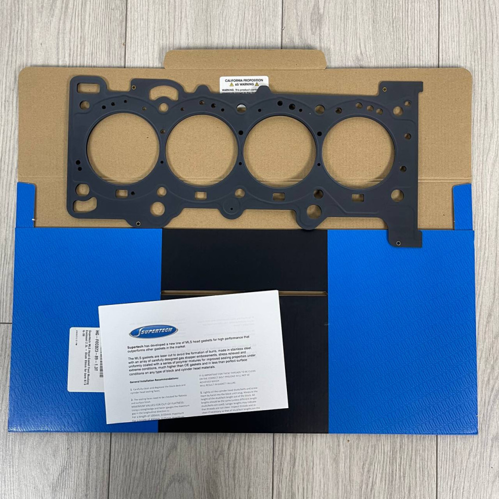 Прокладка гбц Supertech 89X1.3mm mustang 2.3