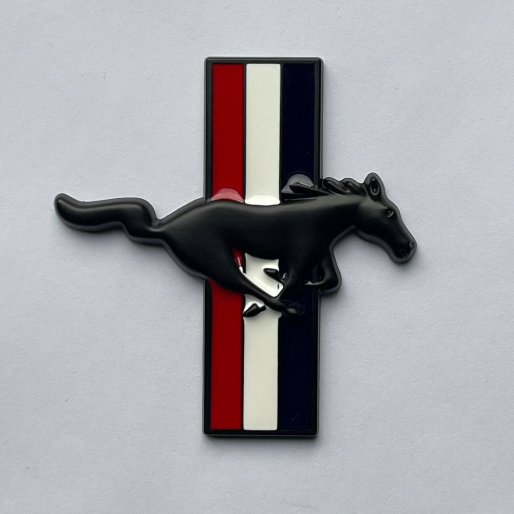 Шильдик Ford Mustang Черный металлический