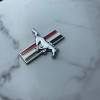 Шильдик Ford Mustang Серебряный металлический Шильдик Ford Mustang Серебряный металлический