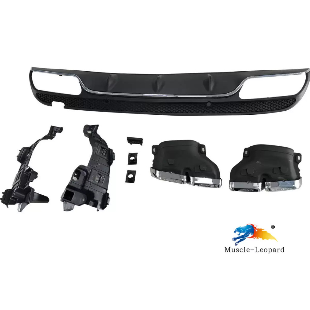Накладка на задний бампер  для Mercedes-Benz C W205 C180 C200 C260L 