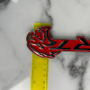 Шильдик Dodge SRT Металлический красный/хром на шпильке для решетки Шильдик Dodge SRT Металлический красный/хром на шпильке для решетки