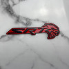 Шильдик Dodge SRT Металлический красный Шильдик Dodge SRT Металлический красный