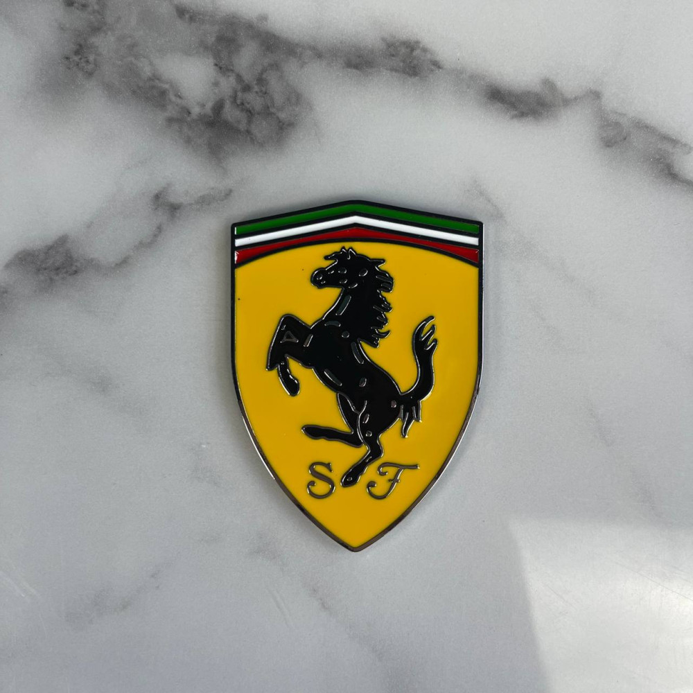 Шильдик Ferrari металлический Желтый