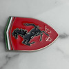 Шильдик Ferrari металлический Красный Шильдик Ferrari металлический Красный