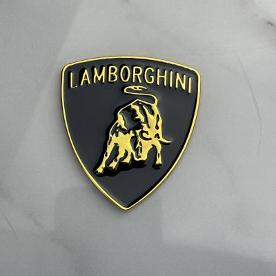 Шильдик Lamborghini металлический Золото