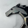 Шильдик Ford Mustang Черный хром металлический конь на шпильке Шильдик Ford Mustang Черный хром металлический конь на шпильке